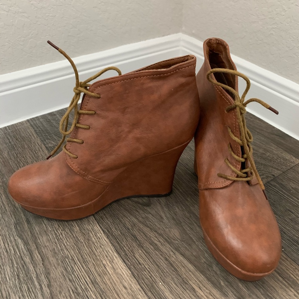 Bamboo Wedge Heels